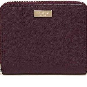 Kate Spade Zip Around Wallet in Plum/Deep Cherry Color